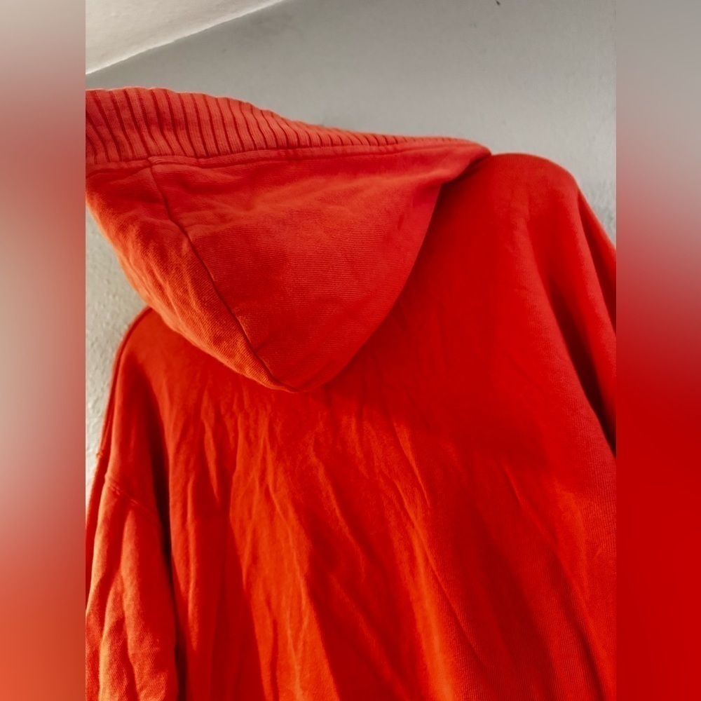 AERIE DOWN-TO-EARTH HENLEY HOODIE Washed Tangerine size XS - Picture 14 of 17
